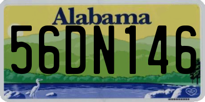 AL license plate 56DN146