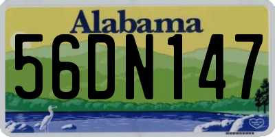 AL license plate 56DN147