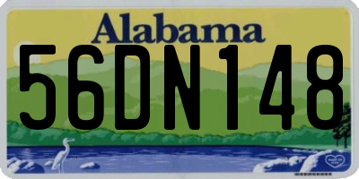 AL license plate 56DN148