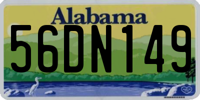 AL license plate 56DN149
