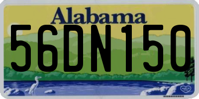 AL license plate 56DN150