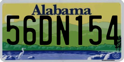 AL license plate 56DN154
