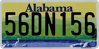 AL license plate 56DN156