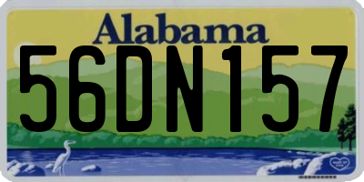 AL license plate 56DN157