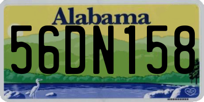 AL license plate 56DN158