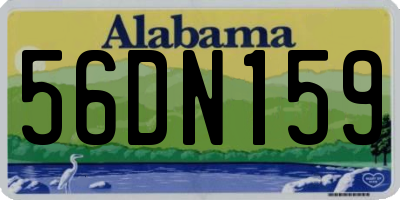AL license plate 56DN159