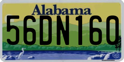 AL license plate 56DN160