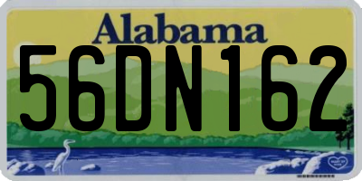 AL license plate 56DN162
