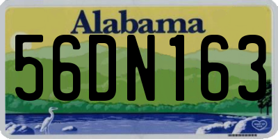 AL license plate 56DN163