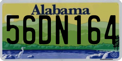 AL license plate 56DN164