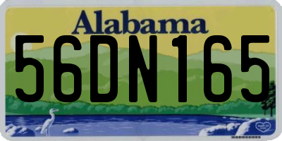 AL license plate 56DN165