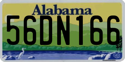 AL license plate 56DN166