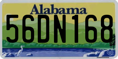 AL license plate 56DN168