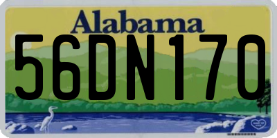 AL license plate 56DN170