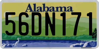 AL license plate 56DN171