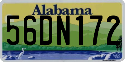 AL license plate 56DN172