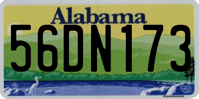 AL license plate 56DN173
