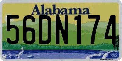 AL license plate 56DN174