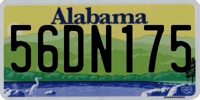 AL license plate 56DN175