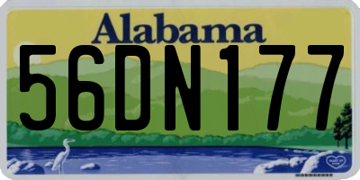 AL license plate 56DN177