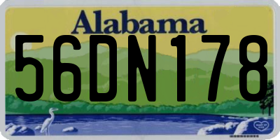 AL license plate 56DN178