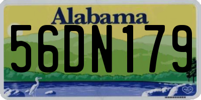 AL license plate 56DN179