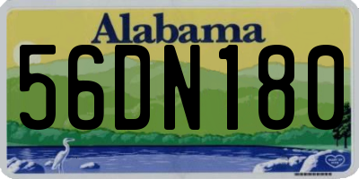 AL license plate 56DN180