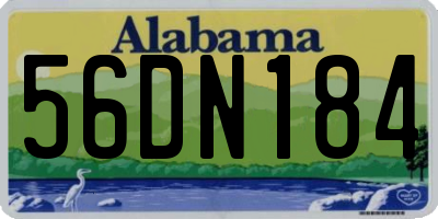 AL license plate 56DN184