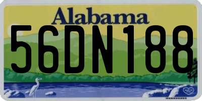 AL license plate 56DN188