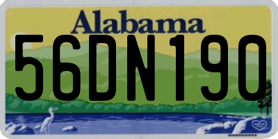 AL license plate 56DN190
