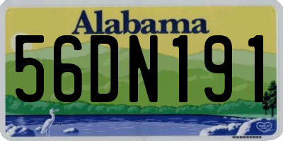 AL license plate 56DN191