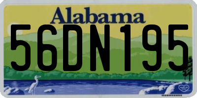 AL license plate 56DN195