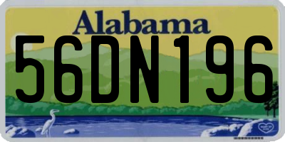 AL license plate 56DN196