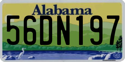 AL license plate 56DN197