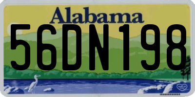 AL license plate 56DN198