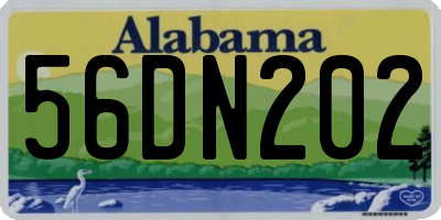 AL license plate 56DN202