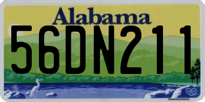 AL license plate 56DN211