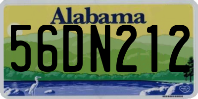 AL license plate 56DN212
