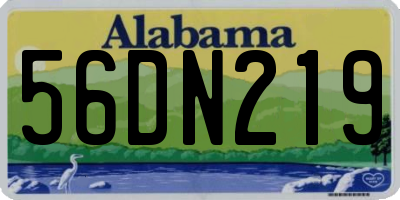 AL license plate 56DN219