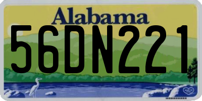 AL license plate 56DN221