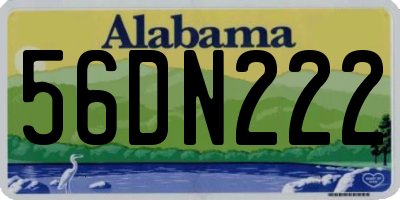 AL license plate 56DN222