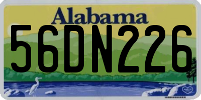 AL license plate 56DN226