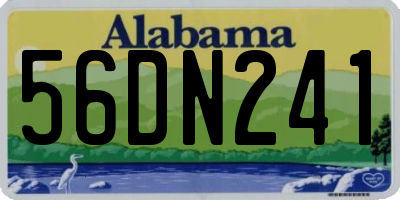 AL license plate 56DN241