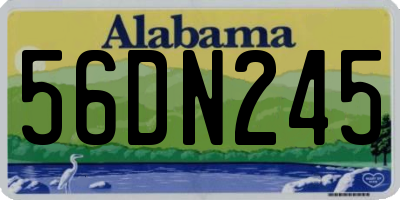 AL license plate 56DN245