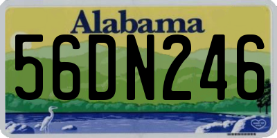 AL license plate 56DN246