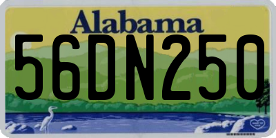 AL license plate 56DN250