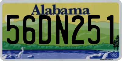 AL license plate 56DN251