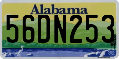 AL license plate 56DN253