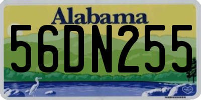 AL license plate 56DN255