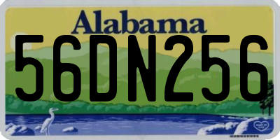 AL license plate 56DN256